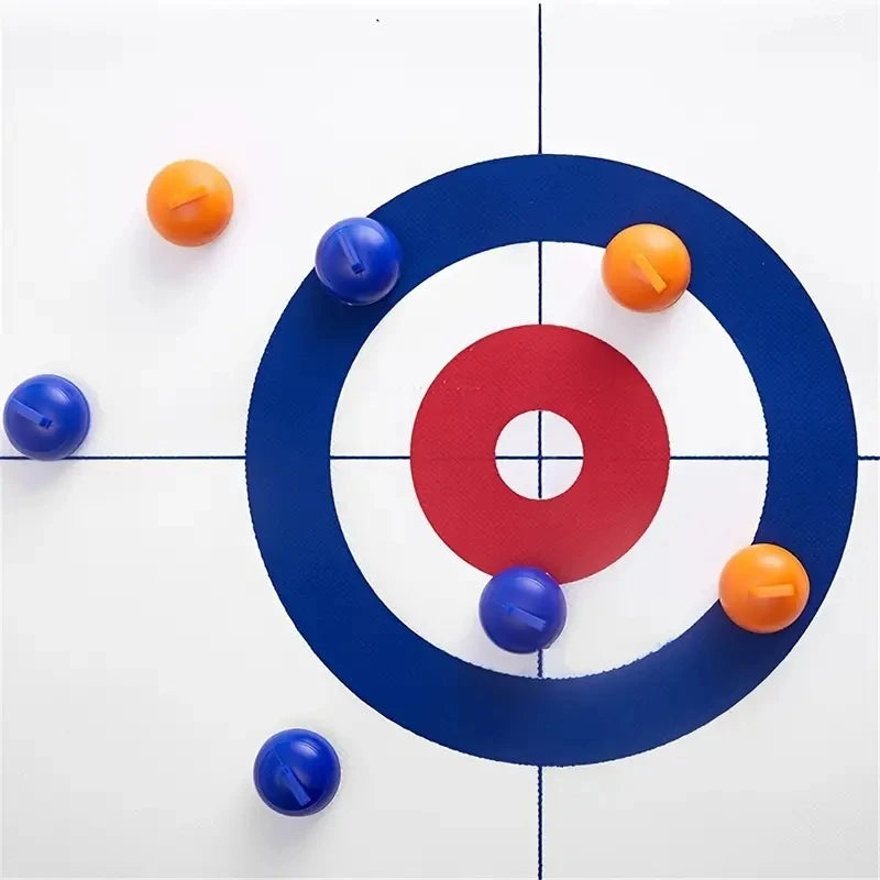 Tabletop Curling Game Set Mini Shuffleboard Fun Board Games for Adults Kids Families Gifts Shuffleboard Curling Accessories