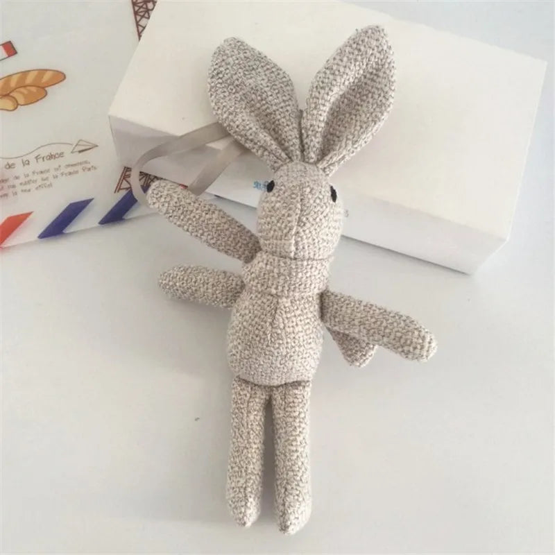 NEW Rabbit Plush , Animal Stuffed Dress Rabbit Key chain TOY, Kid's Party Plush TOY , Bouquet Plush Dolls