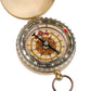 Camping Hiking compass Portable Brass Pocket Golden Navigation for Outdoor Activities Pointing Guide