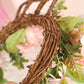Easter Egg Simulation Garland Easter Ball Chrysanthemum Rabbit Shape With Lamp Rattan Circle Decoration Pendant With Lamp Garland
