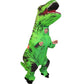 Cosplay Halloween Party Game Adult Children Inflatable Suit Tyrannosaurus Rex Dinosaur Inflatable Clothes Show Props