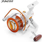 YUMOSHI 12 + 1BB Full Metal Fishing Spinning Reel With Exchangeable Arm Rocker