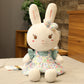New Cool Flower Cloth Rabbit Doll Plush Rabbit Doll Children's Birthday Gift For Girls