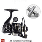 New 13+1BB Fishing Spinning Reel 2000-6000 No Gap Metal Spool Gear Ratio 5.2:1  Reel Carp Fishing Gear Pesca