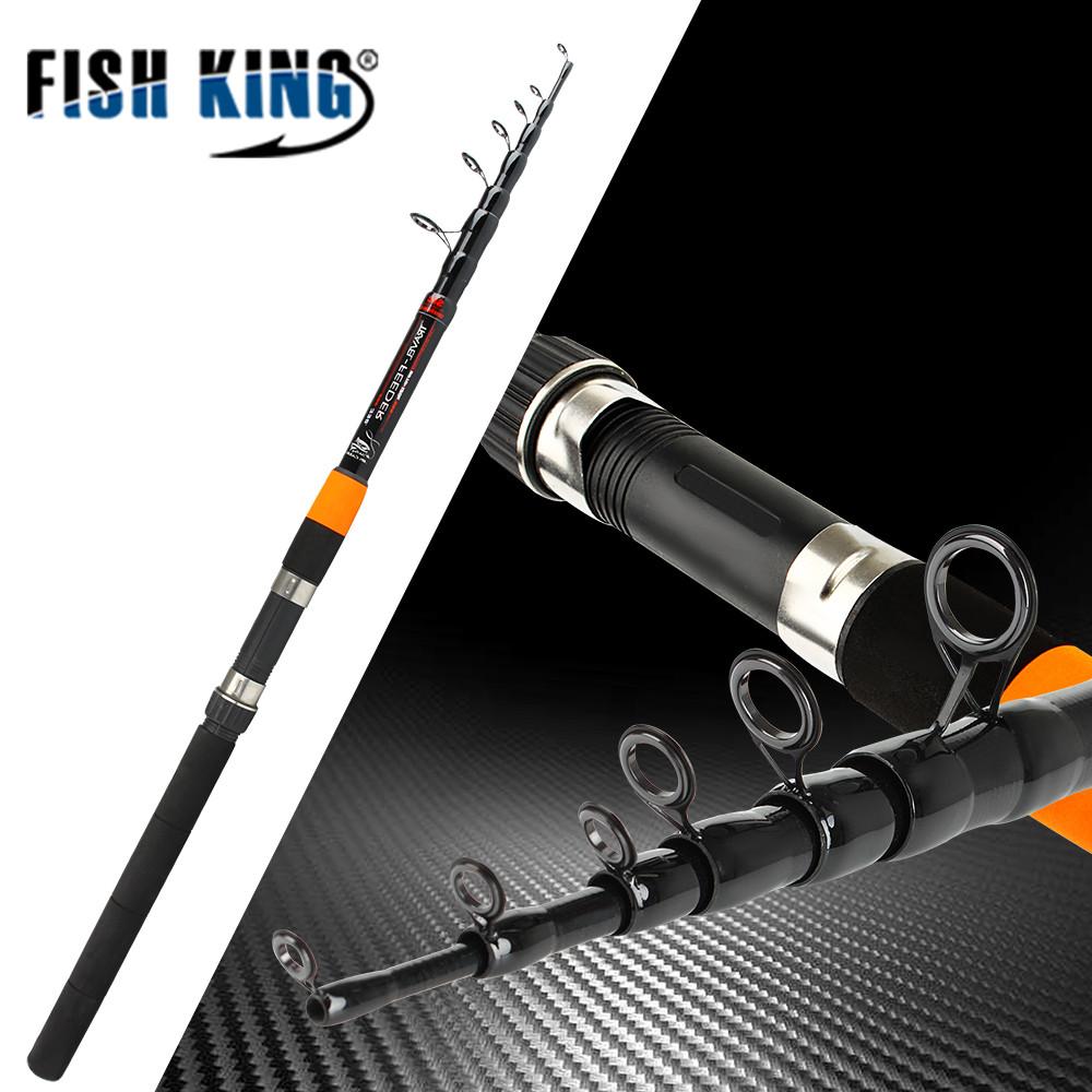 Fish King Telescopic feeder rod 3.0m-3.9m 2 Section C.W 120g Extra Heavy Fishing Rods 60% Carbon Fiber Feeder