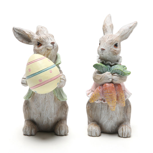 Easter Bunny Ornament Wholesale Home Desktop Resin Craft Ornament Garden Ornament
