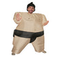 Inflatable Sumo Costume Suits Wrestler Halloween Costume for Adult/Children Fat Man Sumo Party Cosplay Blowup Costume Inflatable