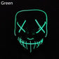 Halloween LED Glow Masks Horror Rave Mask El Wire Light up for Festival Cosplay Costume Funny Election Party Decor Purge Mask