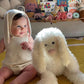 Children's Cute Rabbit Ears Oeuf Sweater Girl Baby Baby Hat Knitted Wool Clothing