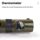 7 in 1 Survival Whistles Survival Whistle Emergency Emergency Whistles with Compass and Thermometer for Outdoor Hiking Camping