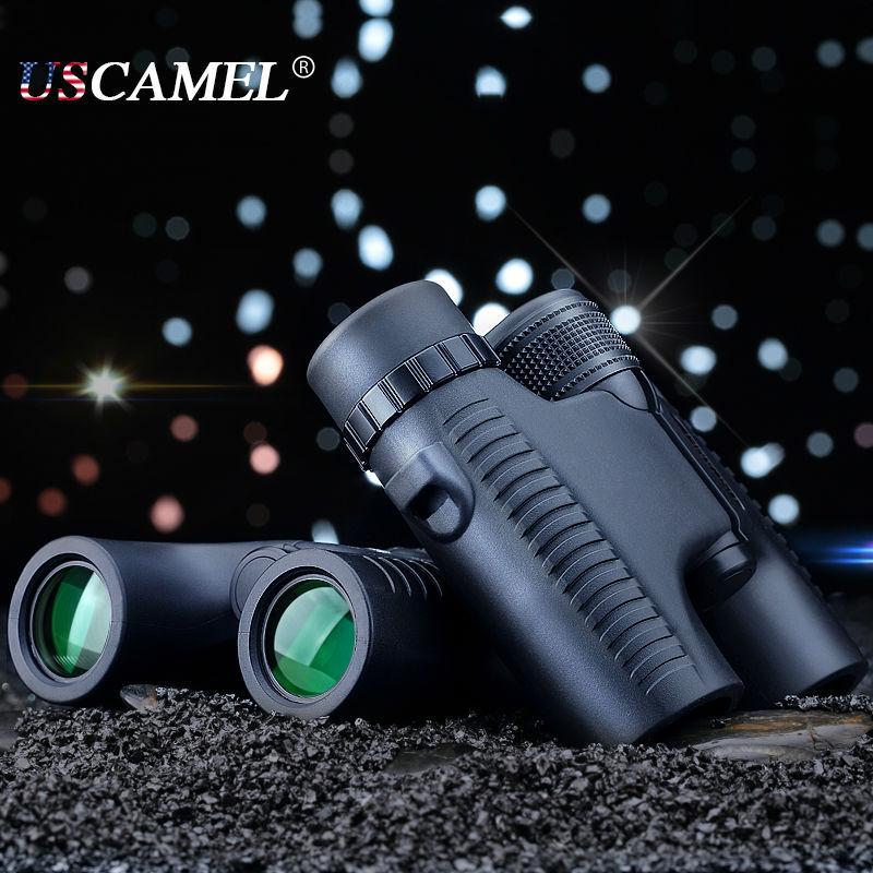 USCAMEL Military Compact 10x26 HD Waterproof Binoculars Clear Vision Zoom Professional Telescope for Travel Outdoor Hunting