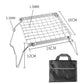 Outdoor Camping Mini Grill Portable Integrated BBQ Grill Stainless Steel Folding Oven Fire Table