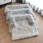 Winter Large Dog Sofa Bed with Zipper Dogs Bed Removable Cover Plush Kennel Cat Beds Mats House Sofa Bed Mat for Large Dog