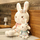 New Cool Flower Cloth Rabbit Doll Plush Rabbit Doll Children's Birthday Gift For Girls