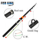 Fish King Telescopic feeder rod 3.0m-3.9m 2 Section C.W 120g Extra Heavy Fishing Rods 60% Carbon Fiber Feeder