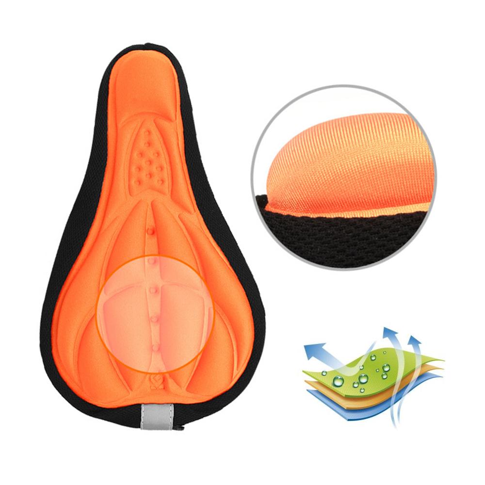 Mountain Bike Cycling Thickened Extra Comfort Ultra Soft Silicone 3D Gel Pad Cushion Cover Bicycle Saddle Seat