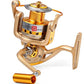 YUMOSHI HF 1000 - 7000 Fishing Reel Metal Spool Spinning Fishing Reels Folding Arm 10-Ball Bearing 5.5 : 1 Fly