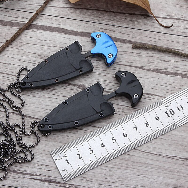 Outdoor Tools Multifunctional Mini Hanging Necklace Knife Protable Outdoor Camping Knife Rescue Survival Tool Tea Knife Tool