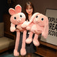 Pull Ear Rabbit Doll Plush Toy Girls Doll Creative Stretch Ears Rabbit Dolls