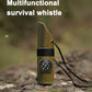 7 in 1 Survival Whistles Survival Whistle Emergency Emergency Whistles with Compass and Thermometer for Outdoor Hiking Camping