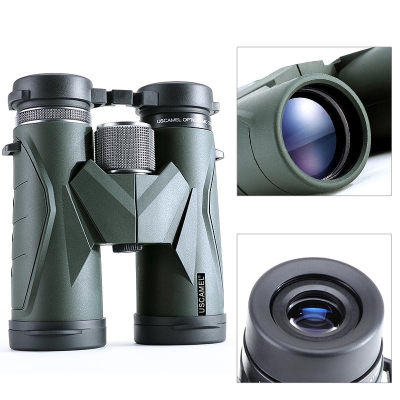 USCAMEL Binoculars 8x42 Waterproof Telescope Professional Hunting Optics Camping Outdoor (Army Green)