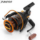 Yumoshi Spinning Fishing Reel 12BB + 1 Bearing Balls 500-9000 Series 5.5:1 Metal Coil Carp