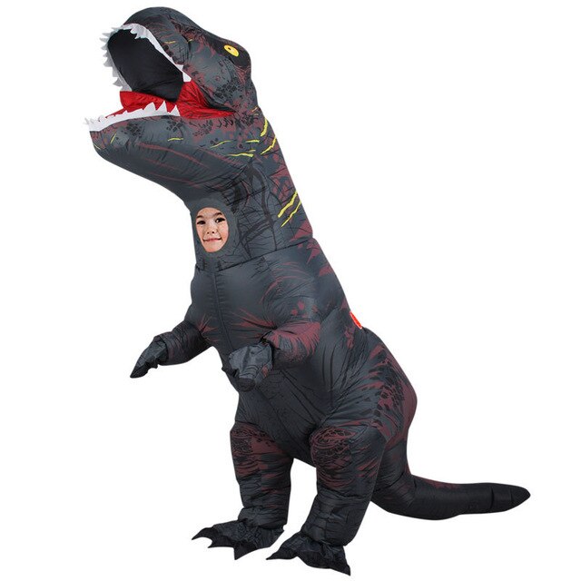 Cosplay Halloween Party Game Adult Children Inflatable Suit Tyrannosaurus Rex Dinosaur Inflatable Clothes Show Props