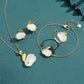 Hotan Jade Rabbit Pendant S925 Silver Gilded Lovely Jade Rabbit Earnail Necklace Bracelet Ring Fairy Jewelry