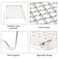 Outdoor Stainless Steel Stove Head Support Portable Folding Barbecue Grill Set Pot Rack Grid Grill Support Grill
