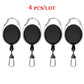 Retractable Key Chain Reel Badge Holder Fly Fishing Zinger Retractor with Quick Release Spring Clip Fishing Accessories