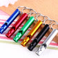 1Pcs Aluminum Emergency Survival Whistle Keychain  Outdoor Sport Tools Multifunctiona Training