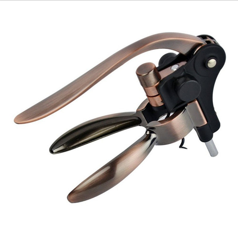 Zinc Alloy Professional Lever Red Wine Bottle Opener Set Simple Manual Wine Corkscrew Air Pump Kitchen Bar Accessories