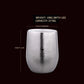 Stainless Steel Water Cup 304 Cup Office Small Tea Container Anti-Fall with Cover Double-Layer Anti-Scald Handy Coffee Cup Tea C