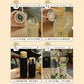 Simple and large capacity glass cup, high borosilicate bamboo lid, time scale, portable water cup, accompanying cup, single-layer floral tea cup