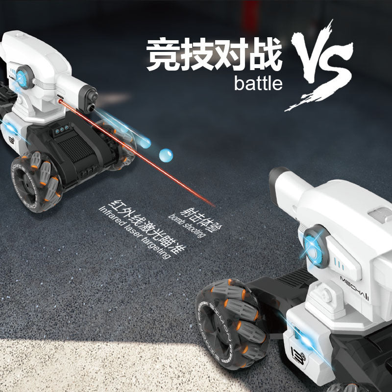 Tiktok guard gesture induction dual control programming spray music stunt vehicle water bomb remote control vehicle tank