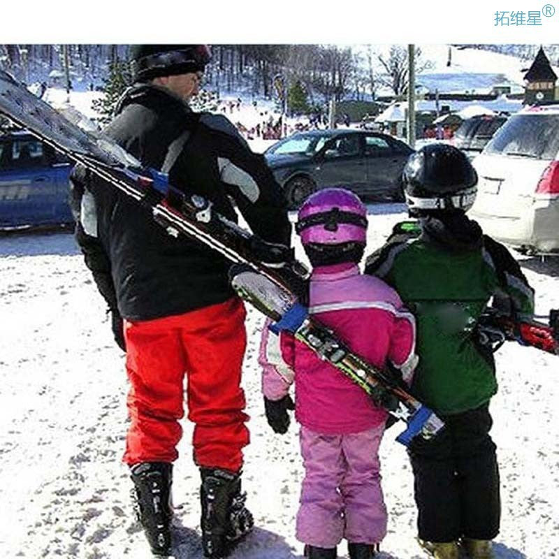 Nylon Skiing Pole Shoulder Hand Carrier Lash Handle Straps A