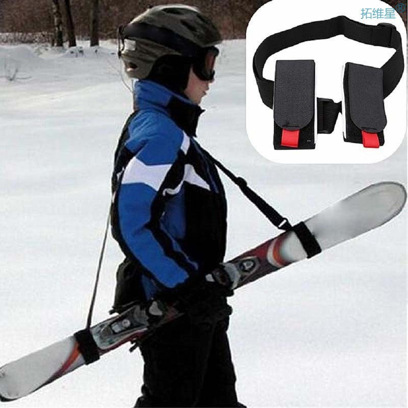Nylon Skiing Pole Shoulder Hand Carrier Lash Handle Straps A