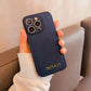 14 15 Pro Max Personalised Case For iPhone 13 12 11 14 15 Pro Max Luxury Custom Name Case Korea initial Letters Leather Cover 11