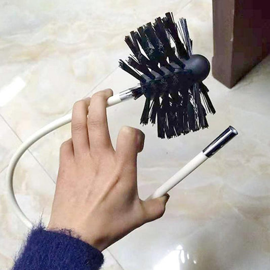 Bendable Long nylon wire Chimney Brush Flexible Dryer Pipe Inner Wall Cleaning Kit Includes 6 Flexible Rods 1 Brush Head