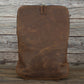 Leather simple backpack retro style head layer leather hand enlargement capacity 15.6 inch computer backpack bag