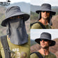 Fisherman hat male sun hat summer outdoor quick-drying sunscreen hat fishing breathable sun hat female face cap 9073