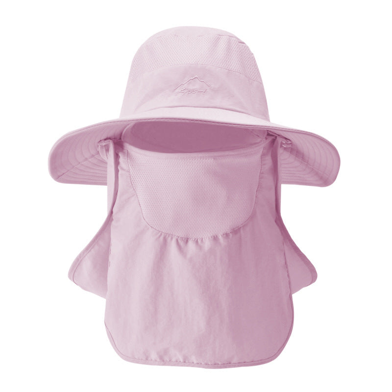 Fisherman hat male sun hat summer outdoor quick-drying sunscreen hat fishing breathable sun hat female face cap 9073