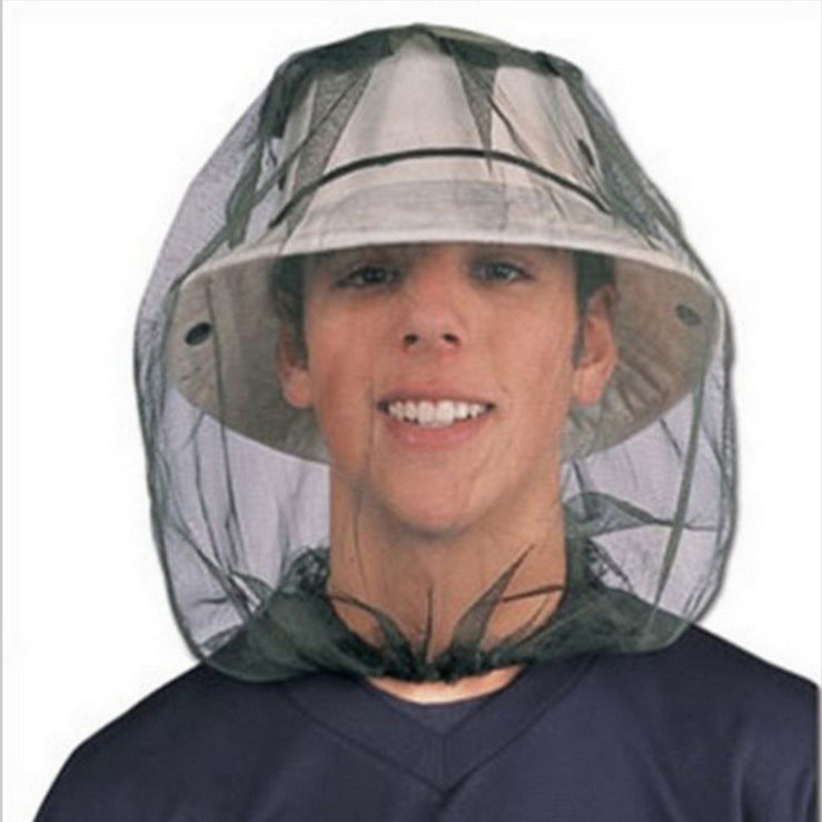 Outdoor fishing night fishing hats anti-insect anti-mosquito cap net fishing sunscreen hat men and women anti-hive breathable sun visor