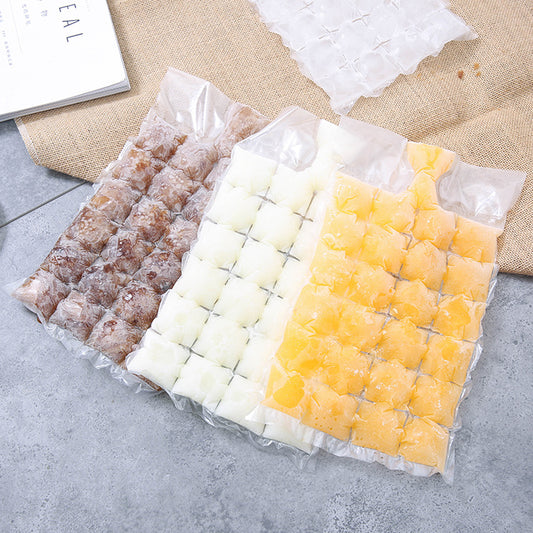 Summer Self-Sealing Disposable Ice Bag Household Frozen Ice Cube Mold Ice Box Bag 1 Pack Of 10 Pieces