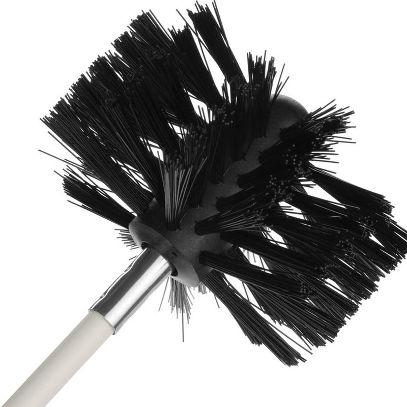 Bendable Long nylon wire Chimney Brush Flexible Dryer Pipe Inner Wall Cleaning Kit Includes 6 Flexible Rods 1 Brush Head
