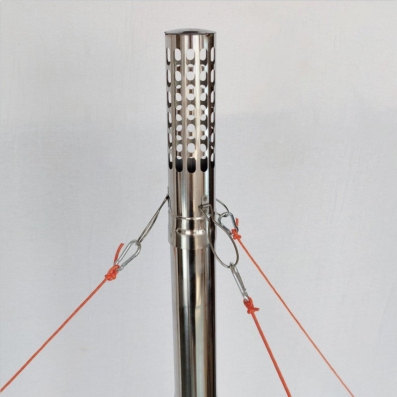 Stainless Steel Chimney Firewood Stove Elbow Firewood Stove Firewood Stove Outdoor Household Rural Heating Smoke Exhaust Pipe Ventilation