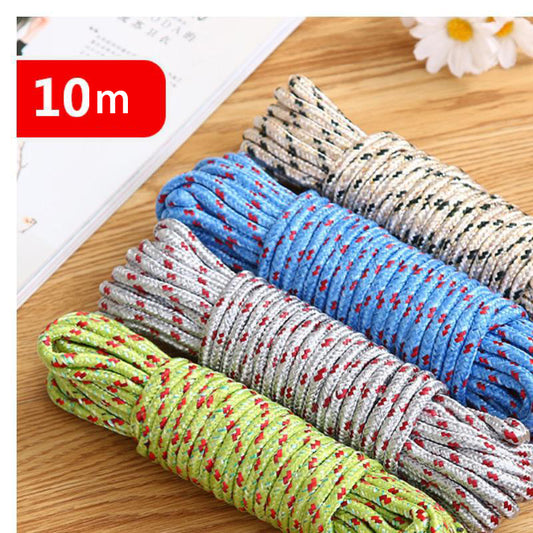Bold Outdoor 10 Meters Multi-Functional Non-Slip Windproof Clothesline Outdoor Drying Quilt Clothesline Balcony Clothesline