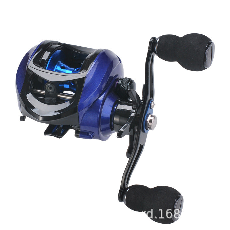 Komai Longyuan turns black fishing wheel left right-hand model complete high speed ratio 7.2: 1 water droplet road bears