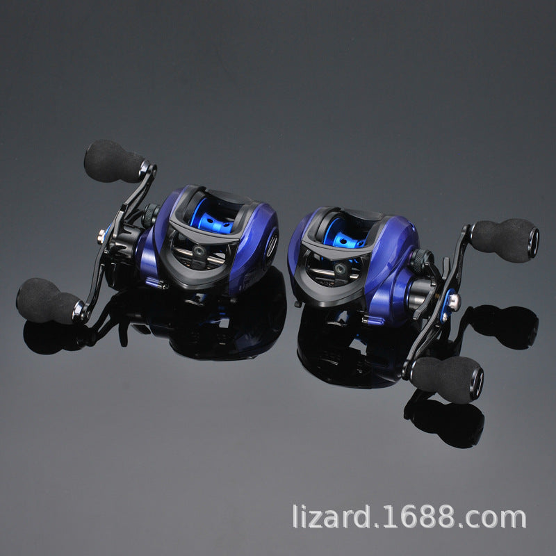 Komai Longyuan turns black fishing wheel left right-hand model complete high speed ratio 7.2: 1 water droplet road bears