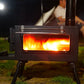 Stainless Steel Chimney Firewood Stove Elbow Firewood Stove Firewood Stove Outdoor Household Rural Heating Smoke Exhaust Pipe Ventilation